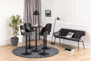 Scaun de bar Lucy, Gri, 113x47x50.5 cm