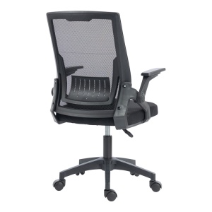 Scaun de birou, Penza, Negru, 58x48x102 cm - Img 2