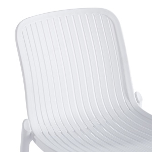 Scaun de gradina Stivuibil, Teragi, Alb, 43.5x58x82 cm - Img 6