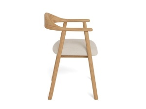 Scaun dining Addi, Bej, 75x56.8x52.5 cm - Img 5