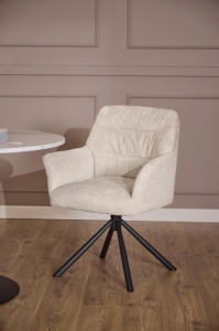 Scaun dining Alonso, Bej, 85.5x64x60.5 cm - Img 4