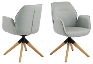 Scaun dining Aura V3, Gri, 91x60.5x58.5 cm - Img 3