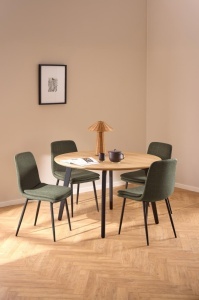 Scaun dining Becca, Verde, 85.5x46x55 cm