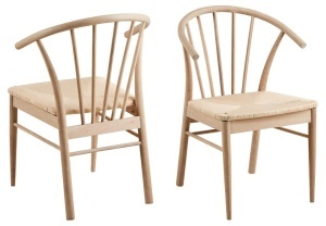 Scaun dining Cassandra, Alb, 83x54x54 cm - Img 3