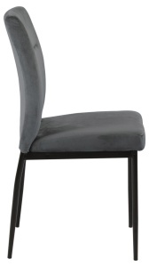 Scaun dining Demi, Gri, 90.5x45x55 cm - Img 5