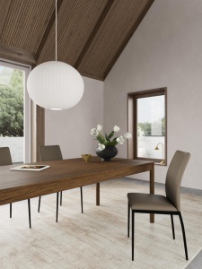 Scaun dining Demina V3, Gri, 92x43.5x53 cm - Img 2