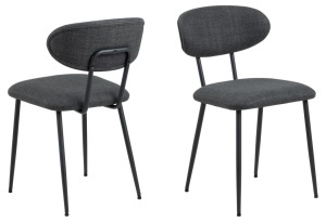 Scaun dining Denise, Gri, 78.5x43.5x53 cm - Img 3