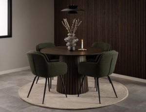 Scaun dining Dora, Verde, 84x58x59 cm - Img 2