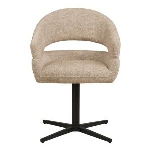 Scaun dining Dover, Nisip, 60x58x87 cm - Img 4