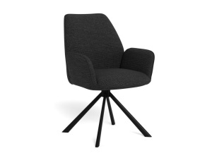 Scaun dining Glenda V1, Gri, 88.5x61x63 cm - Img 3