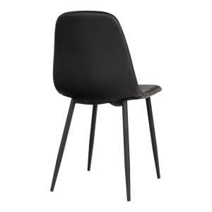 Scaun dining Stockholm, Negru, 54x44x88 cm - Img 2