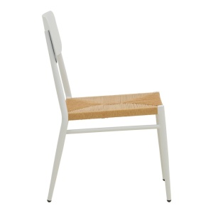 Scaun stivuibil, Giardino, Alb, 56x45x82 cm - Img 4