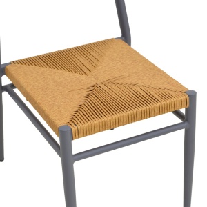 Scaun Stivuibil, Giardino, Antracit, 56x45x82 cm - Img 8