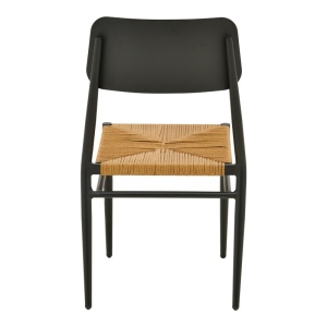 Scaun stivuibil, Giardino, Negru, 56x45x82 cm - Img 6
