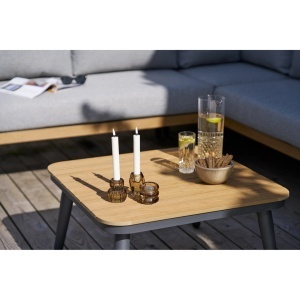 Set 2 piese Coltar lounge Comillas, Gri, 73x69x200 cm - Img 2