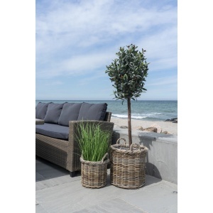 Set 2 piese Cosuri decorative Gili, Natural, 40x30x48 cm