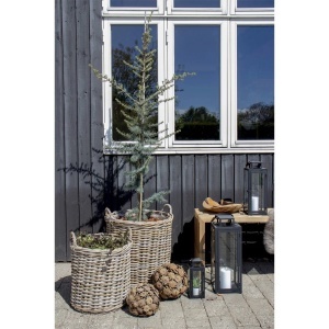 Set 2 piese Cosuri impletite Indo, Natura, 50x50x58 cm - Img 3