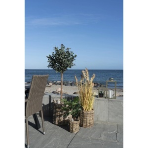 Set 3 piese Cosuri decorative Sema, Natural, 40x40x48 cm