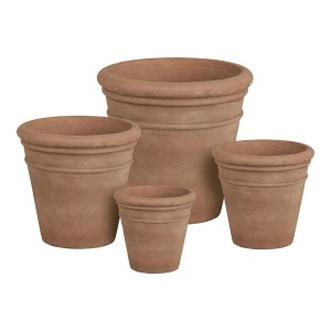 Set 4 piese Ghiveciuri de flori Stockport, Maro, 49x49x49 cm - Img 3