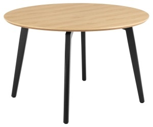 Set 5 piese Masa dining si Scaune Cadiz V8, Natural, 75x120x120 cm - Img 3