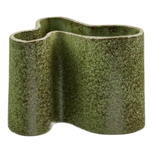 Vaza decorativa, Verde inchis, 19x14.5x14.5 cm - Img 5