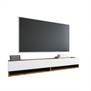 Έπιπλο TV Handra Λευκό 180x31.5x29.5 cm