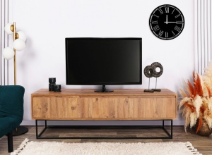 Έπιπλο TV Lupin140 Walnut-Μαύρο