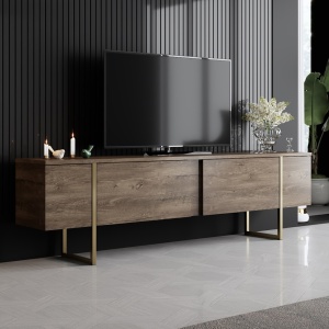 Έπιπλο TV Luxe Καρυδί 180x30x50 cm