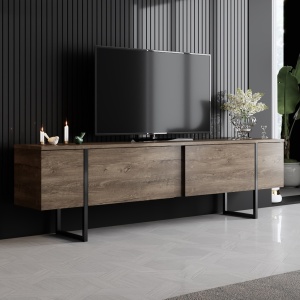 Έπιπλο TV Luxe Καρυδί 180x30x50 cm