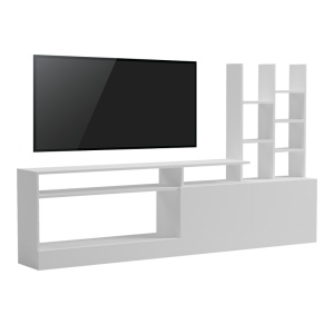 Έπιπλο TV Seruno Λευκό 170x25x100 cm
