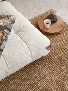 Αναδιπλούμενος καναπές 2 θέσεων Fold Κρεμ 120x79x75 cm - Img 4