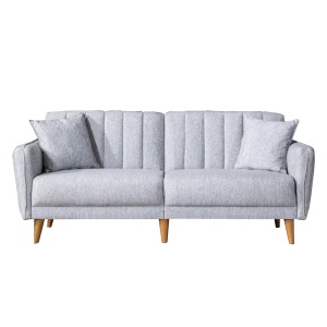 Αναδιπλούμενος καναπές 3 θέσεων Aqua Γκρι 210x85x82 cm - Img 5
