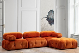 Αρθρωτός καναπές Bubble Πορτοκαλί 95x95x75 cm - Img 3