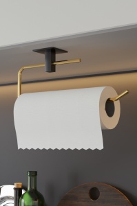 Βάση για χαρτί κουζίνας CM-043 Χρυσό 8x5x25 cm - Img 2