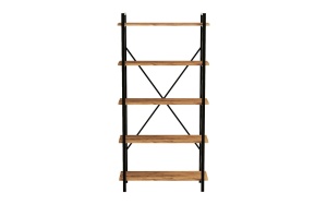 Βιβλιοθήκη Nero Elit Walnut-Μαύρη - Img 6