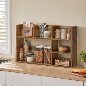 Βιβλιοθήκη Vasagle, Rustic Καφέ, LBC815B02, 80 x 20 x 50 cm - Img 5