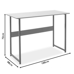 Γραφείο Fulk Walnut - Μαύρο 100x48x72 cm - Img 5