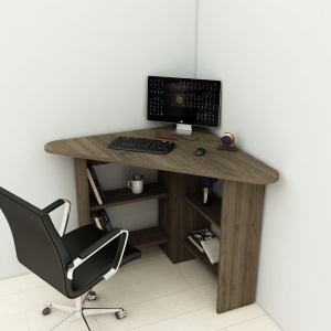 Γωνιακό γραφείο Corner Καρυδί 80x73.8x80 cm