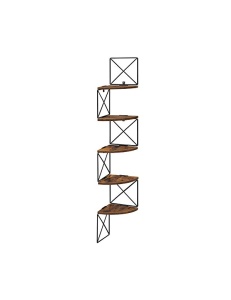 Γωνιακό ράφι, Vasagle, LLS851B01, Rustic Καφέ, 20 x 20 x 127 cm