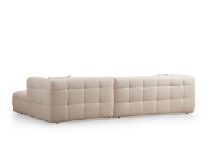 Δεξιός Modular Γωνιακός Καναπές Cady Μπεζ 300x150x72 cm - Img 6