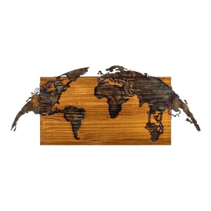 Διακόσμηση Τοίχου Mable, Pako World, Ξύλο Πεύκου, φυσικό, 83x3x38 cm