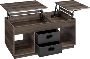 Επεκτεινόμενο τραπεζάκι σαλονιού Vasagle Cafeniu 100x50x48.5 cm