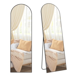 Επιδαπέδιος καθρέφτης Μαύρο Songmics 160x50x1.3 cm - Img 5