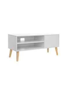 Έπιπλο τηλεόρασης, Vasagle, LTV09WT, Λευκό, 110 x 40 x 49 cm