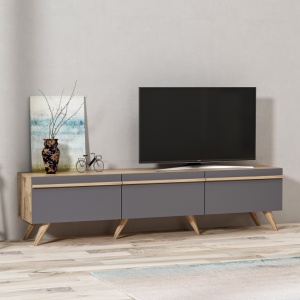 Έπιπλο TV Amsterdam Ανθρακί - Img 2