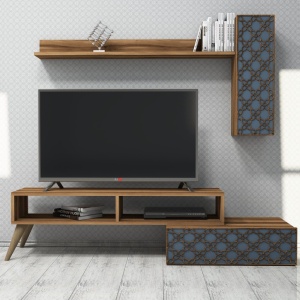 Έπιπλο TV Planet-Walnut, Chalcedony - Img 4