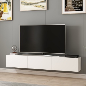 Έπιπλο TV Rigel Λευκό 180x30x32 cm - Img 3