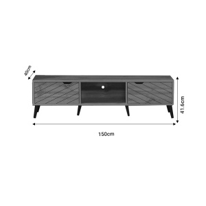 Έπιπλο TV Thelma Pako World Sonoma 150x40x41.6 cm - Img 4