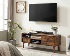 Έπιπλο TV, Vasagle, Καφέ, 120x40x49 cm - Img 3