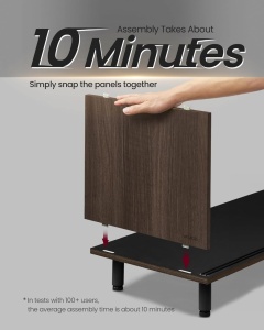 Έπιπλο TV Vasagle Καφέ 140x39x45 cm - Img 3
